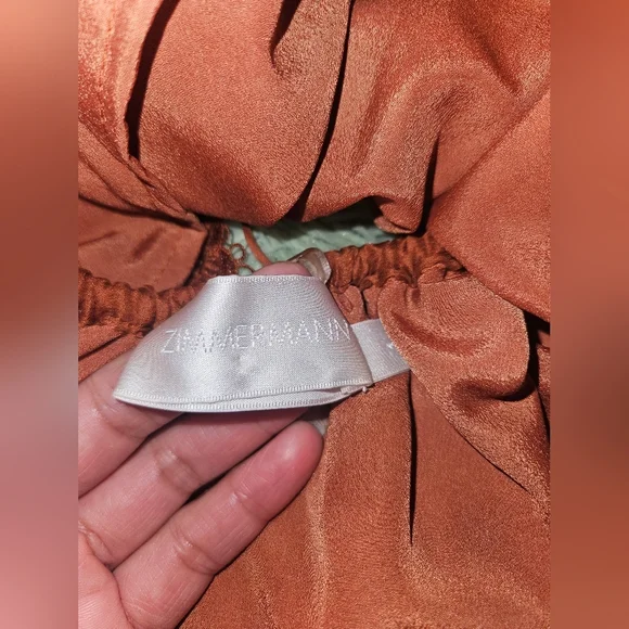 Zimmermann Alchemy Twine Embroidery Copper Dress Size 1 US 4-6 - Picture 14 of 15